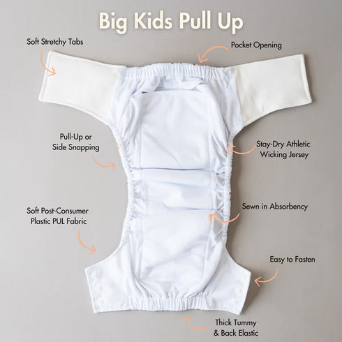 SECOND HAND | Cloth Bums Big Kids Pull Up Cloth Nappy | Training Pant COVER ONLY